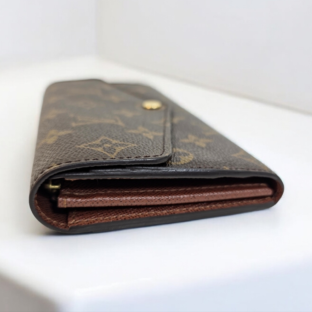 ✨️Authentic Louis Vuitton Sarah Long Wallet Monogram BROWN INTERIOR - Picture 6 of 13